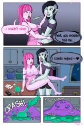 2girls adventure_time canon_couple comic marceline multiple_girls princess_bubblegum yachichan yuri