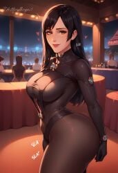 1boy 1girls 4girls ai_generated ass big_ass big_breasts black_hair bodysuit breasts bubble_butt front_view fully_clothed gantz gantz_suit huge_ass killjoyproject looking_at_viewer male multiple_girls perfect_body round_ass shimohira_reika small_waist thick thick_ass thick_thighs thighs wide_hips