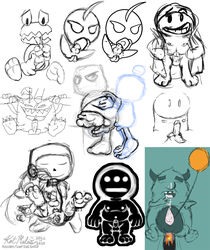 2015 bomberman dead_space ket_ralus male sketch tagme vamp video_games yaoi