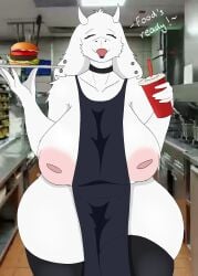 absurd_res anthro bovid burger caprine female food goat hi_res intersex mammal solo toriel undertale_(series) zero_kitty