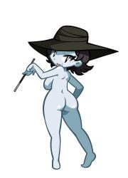 1girls alcina_dimitrescu ass barefoot breasts completely_nude completely_nude_female female female_only full_body hat naked naked_female niyuyu nude nude_female resident_evil resident_evil_8:_village shantae solo solo_female style_emulation tagme wand