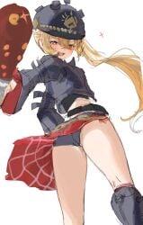 blonde_hair luciana_de_montefio no_shorts panties rough_sketch tagme