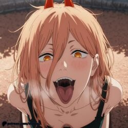 1boy 1boy1girl 1girls ahe_gao ai_generated anime_girl blonde_hair blush breasts close-up cum detailed_eyes eyes fangs feet_soles female fingering from_above heart heart-shaped_pupils horns large_breasts long_hair masturbation nipples nipples_visible_pussy_focus one one_leg_up open_mouth pleasure_face power_(chainsaw_man) pussy pussy_juice red_eyes rolled_eyes sex sharp_teeth sitting solo solo_focus spread_legs spread_pussy staxxy staxxy2 sweat tongue_out uncensored upper_body
