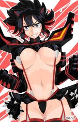 1girls 2d 2d_(artwork) 2d_artwork asian asian_female asian_girl asian_woman ass_visible_from_the_front ass_visible_through_thighs belly belly_button big_boobs big_breasts black-haired_female black_hair blue-eyed_female blue_eyes breasts busty busty_female busty_girl busty_teen curvaceous curvaceous_body curvaceous_female curvaceous_figure curvaceous_hips curvaceous_teenager curvy curvy_body curvy_female curvy_figure curvy_hips curvy_teen dark_hair digital digital_art digital_drawing digital_drawing_(artwork) digital_media digital_media_(artwork) drawing female female_focus female_only fit_female garter_straps grin grinning grinning_at_viewer groin hair_between_eyes high_school_student hourglass_figure inframammary_fold inguinal_crease inguinal_ligament japanese japanese_female japanese_girl japanese_woman kill_la_kill large_boobs large_breasts lean_figure linea_alba looking_at_viewer matoi_ryuuko midriff multicolored_hair narrow_waist navel partially_exposed_vulva partially_visible_vulva posing posing_naked posing_nude red-haired_female red_hair school_girl short_hair simple_background slender_body slender_waist slim_female slim_waist smile smiley_face smiling smiling_at_viewer solo standing stomach teen_girl teenage_girl teenage_tits teenager thighs toshio underboob upper_body white_background wide_hips young_female young_woman