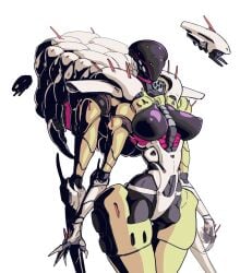 1girls 4_arms breasts breasts_out child_bearing_hips claws corset curvaceous curvaceous_female curvaceous_figure drone faceless faceless_female female harness horus_hydra hourglass_figure hourglass_figured_female lancer_(massif_press) massif_press nipples one_eye one_eye_visible pale-skinned_female pale_skin robot robot_girl robot_humanoid sinfullsaint thick_thighs thin_waist white_background wide_hips yellowish_skin