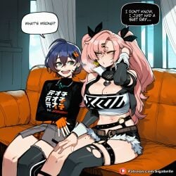 1futa 1girl 1girls ai_assisted ai_generated anime anime_style balls belle_(zenless_zone_zero) big_ass big_breasts boobs breasts caption clitoris cock comic comic_page curvaceous curvaceous_body curvaceous_female curvaceous_figure dialogue dickgirl female female_focus fit_female futa futa_on_female futa_only futa_sans_pussy futa_with_female futanari futanari_only girl girly hentai high_resolution highres horny hourglass_figure huge_ass huge_balls huge_boobs huge_breasts huge_butt huge_cock huge_penis huge_testicles huge_thighs manga manga_page medium_ass medium_breasts medium_penis muscular nicole_demara patreon penis pink_hair pussy self_upload sexy shiny sigabelle speech_bubble stable_diffusion story text text_bubble twintails uncensored vagina voluptuous voluptuous_female waifu waifu_diffusion worship zenless_zone_zero