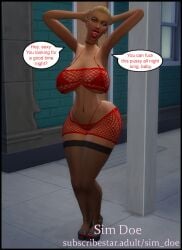 3d big_ass big_boobs big_breasts big_nipples big_tits blonde_hair caption curvy curvy_figure curvy_hips dirty_blonde_hair english english_dialogue english_text female female_only high_heel_sandals high_heels high_resolution hoop_earrings hoop_earrings_oversized mature mature_female mature_woman milf milf_body original_character original_characters prostitute prostitution red_lipstick see-through_clothes see-through_clothing sexy sexy_body sexy_female sexy_pose sim_doe sims sims4 sims_4 stockings stockings_thigh_highs talking_to_viewer tanned tanned_body tanned_female tanned_skin text text_bubble the_sims the_sims_4 thick_hips