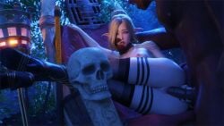 1boy 1girls 3d bigger_male blonde blonde_female blonde_hair breasts dark-skinned_male den_3d_art elf elf_ears elf_female female female_focus female_penetrated interracial legs_together light-skinned_female male/female male_penetrating_female orc orc_male original original_character penetration penis_in_pussy pointy_ears sex vaginal vaginal_penetration vaginal_sex