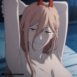 1boy 1boy1girl 1girls ahe_gao ai_generated anime_girl blonde_hair blush breasts close-up cum detailed_eyes eyes fangs feet_soles female fingering from_above heart heart-shaped_pupils horns large_breasts long_hair masturbation nipples nipples_visible_pussy_focus one one_leg_up open_mouth pleasure_face power_(chainsaw_man) pussy pussy_juice red_eyes rolled_eyes sex sharp_teeth sitting solo solo_focus spread_legs spread_pussy staxxy staxxy2 sweat tongue_out uncensored upper_body