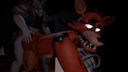 3d 3d_(artwork) anal anal_sex animatronic anthro ass balls big_ass big_balls big_penis five_nights_at_freddy's fox foxy_(fnaf) furry grabbing_ass helluva_boss huge_ass huge_balls huge_cock long_penis male male/male male_penetrating_male penis robophilia robot source_filmmaker vodka777 vortex_(helluva_boss)