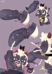 absurd_res anthro baashi belly belly_expansion bodily_fluids bovid caprine comic cult_of_the_lamb cum cum_in_mouth cum_inflation cum_inside dripping drooling duo expansion fellatio foreskin genital_fluids genitals goat goat_(cult_of_the_lamb) hi_res inflation lamb_(cult_of_the_lamb) licking male male/male mammal massive_monster_(studio) musky_penis oral penile penis penis_sniffing precum precum_drip saliva sex sheep sniffing tongue vein veiny_penis
