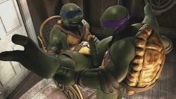 2014 2boys 3d anal anal_sex animated donatello erection gay green_skin humanoid_penis incest male male_only multiple_boys muscles penis raphael rexim scalie sex shell source_filmmaker teenage_mutant_ninja_turtles turtle