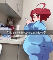 ! 1girls 2d 2d_(artwork) ahoge ass ass_bigger_than_head ass_bigger_than_torso ass_body ass_focus back back_view bbw big_ass big_breasts big_thighs breasts bubble_butt cartoony chibi chibi_inset chubby chubby_female clothed clothed_female clothing curvaceous curvy curvy_female curvy_figure dot_eyes dot_nose dumb dumb_girl dumptruck_ass english_text enormous_ass eyelashes fat_ass fat_thighs fatass_teto female female_only fully_clothed gigantic_ass gigantic_thighs gluteal_fold goofy hips_wider_than_shoulders huge_ass huge_breasts huge_thighs hyper hyper_ass hyper_hips hyper_thighs igaku_(utau) jiggle jiggling_ass jiggling_breasts kasane_teto large_ass large_breasts large_thighs looking_back majora317840 massive_ass massive_hips massive_thighs mob_face motion_lines mv_character nurse nurse_uniform open_mouth pantylines plump plump_ass plump_breasts plump_thighs red_eyes red_hair round_ass side_view sideboob silly simple_background skin_tight skin_tight_pants solo solo_female surprised surprised_expression text thick_thighs thighs thighs_bigger_than_head thighs_bigger_than_torso tight_clothing tight_pants tremble_spikes trembling twin_drills utau venus_body voluptuous voluptuous_female weight_conscious wide_hips wobble wobbling_ass
