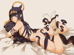 1girls 2d 2d_(artwork) 2d_artwork ass ass_cleavage ass_crack black-haired_female black_hair blue-eyed_female blue_eyes blunt_bangs breasts butt calves character_request completely_naked completely_naked_female completely_nude completely_nude_female copyright_request dark_hair digital digital_art digital_drawing digital_drawing_(artwork) digital_media digital_media_(artwork) drawing elbows exposed eyebrows_visible_through_hair feet feet_up female female_focus female_only fingers foot_up full_body fully_naked fully_nude ginger ginger_hair gradient_hair groin head_tilt hololive hololive_english hugging_plushie knees lean_figure leg_lift leg_up legs legs_up long_hair looking_at_viewer looking_back looking_back_at_viewer lying lying_down lying_on_bed lying_on_breasts lying_on_stomach multicolored_hair naked naked_female naked_woman narrow_waist ninomae_ina'nis nude nude_female nudity on_bed on_breasts on_stomach orange-haired_female orange_hair orange_hair_female petite petite_body petite_breasts petite_female petite_girl petite_tits shoulders simple_background slender_body slender_waist slim_female slim_waist small_boobs small_breasts small_tits soles solo split-color_hair tentacles tentacles_on_female thighs tilted_head tiny_breasts tiny_tits toes topless topless_female toshio two-tone_hair two_tone_hair white_background