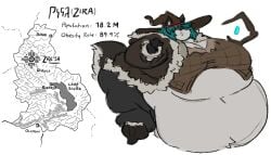 bbw big_breasts breasts female furry huge_breasts mexifurfoof obese overweight ssbbw thick_thighs wide_hips