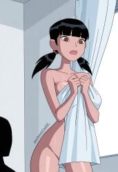 1girls ai_generated asian_female ben_10 ben_10_alien_force ben_10_ultimate_alien breasts breasts_out cartoon_network female female_only jeanbombila666 julie_yamamoto julie_yamamoto_(omniverse) nipples vagina