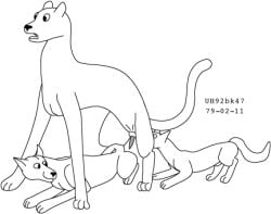 animal_genitalia black_and_white canid canine castration cock_and_ball_torture erection felid feline female feral genital_mutilation genital_torture genitals group imminent_rape imminent_sex low_res male male/female male/male mammal monochrome mutilation nude nude_male open_mouth penis sheath shocked simple_background size_difference smile tail trio urbanhermit white_background
