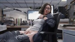 3d 4k blonde_hair capcom clothed clothed_female clothed_masturbation exhunter eyeglasses female female_only glasses grace_ashcroft green_eyes hi_res lip_biting lips masturbating masturbation pants_down public public_masturbation resident_evil resident_evil_9:_requiem solo solo_female stealth_masturbation vaginal_masturbation watermark