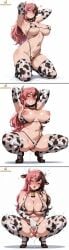 1girl ai_generated areola areola_slip areolae areolae_slip bikini blank_background brown_body brown_eyes collar cow_girl cow_horns cow_print cow_print_armwear cow_print_bikini cow_print_legwear cow_print_thighhighs cowbell elbow_gloves fake_horns female_focus female_masturbation female_only fingering fingering_pussy fingering_self flashing flashing_breasts flashing_pussy front_view heterochromia large_breasts looking_at_viewer masturbating masturbation micro_bikini moan moaning_in_pleasure multicolored_hair multiple_images neo_(rwby) nipple_bulge nipple_slip nipples_visible_through_clothing nude panting partially_clothed partially_nude pink_hair pink_nipples pose posing posing_for_the_viewer pussy pussy_juice rwby seductive_look solo solo_female solo_focus sweat sweating sweaty sweaty_body tagme teasing teasing_viewer thigh_highs thighhighs twistedpeach wet_pussy white_background