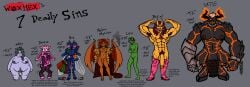 1other 3boys 4_arms 4futas 4girls abby_(woxhex) alcohol arm_hair armpit_hair aroused_face arthropod arthropod_humanoid bara belial_(woxhex) bell_collar belly_hair black_skin blue_eyes blue_skin blush bob_(woxhex) body_hair bovine bovine_horn bovine_humanoid buff canine_penis chains chest_hair chips_(food) cigarette cigarette_holder cigarette_smoke cowboy_boots dark_skin dark_skinned_female dark_skinned_futa deedee_(woxhex) demon demon_wings digitigrade drag_(fashion) dragon_penis dragon_wings ear_ring earrings envy equine_penis fire flames flexing fly_(animal) fur_coat futanari garter garter_belt garter_straps gauntlets glasses gluttony goatee goblin goblin_male greed green_body green_eyes green_hair green_skin happy_trail heart_eyes heart_symbol hooves horny horny_expression horsecock huge_penis hyper_penis insect_humanoid insect_wings insectoid jewelry knotted_penis lagomorph lagomorph_humanoid lava lava_creature levi_(woxhex) lingerie looking_at_phone lust male malnourished mandibles micropenis minotaur minotaur_female monika_(woxhex) moss muscular muscular_female muscular_futa muscular_intersex muscular_male mushroom mustache nose_piercing orange_eyes overweight overweight_female overweight_futa overweight_intersex paws phone pink_body pink_eyes pink_fur pink_hair pink_skin pointy_ears precum pride prosthetic_arm prosthetic_limb pubes pubic_hair purple_hair purple_skin rabbit rabbit_humanoid ram_horn red_eyes red_hair ridged_penis ring ring_(jewelry) satie_(woxhex) scales seven_deadly_sins shackles shaking sharp_teeth shopping_bag skinny skinny_anthro sloth_(sin) small_penis small_penis_humiliation sparkles stockings stretch_marks sweat sweating sweating_profusely tentacle_penis ungulate visible_ribs voluptuous white_hair wings woxhex587 wrath yellow_body yellow_eyes yellow_skin yellow_teeth