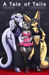 bbc bbc_tattoo black_hair dragon fenavi_montaro fennec feretta fox furry gray_fur queen_of_spades queen_of_spades_tattoo rapemeat silver_hair skimpy vixavil_hayden yellow_body