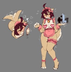 2026 accessory anthro ashley_(derpyfox_36) blush bow_ribbon breasts buttplug canid cleavage clothed clothing countershading cuffs_(clothing) derpyfox_36 dildo embarrassed faceless_character fellatio female female_anthro grey_background hair_accessory hair_bow hair_ribbon heart_symbol legband lube_bottle mammal oral pasties penile plug_(sex_toy) ribbons sex sex_toy shy simple_background skimpy solo standing tail