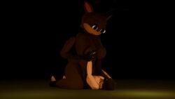 3d 99_nights_in_the_forest animation balls_deep blender cowgirl_position deer deer_(99_nights_in_the_forest) female furry gif human male sex size_difference ski_helmet vaginal_penetration vaginal_sex