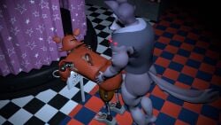 3d 3d_(artwork) anal anal_sex animatronic anthro ass balls big_ass big_balls big_penis five_nights_at_freddy's fox foxy_(fnaf) furry grabbing_ass helluva_boss huge_ass huge_balls huge_cock long_penis male male/male male_penetrating_male penis robophilia robot source_filmmaker vodka777 vortex_(helluva_boss)