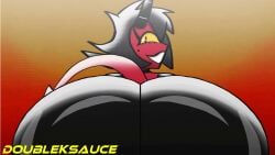 1female 1girl 1girls 2d 2d_(artwork) 2d_animation 2d_artwork animated animated_gif ass ass_bigger_than_head ass_focus bbl butt butt_focus clapping_ass clapping_butt clapping_buttocks clapping_cheeks close-up close_up curvy demon demon_girl demon_horns demon_tail digital_drawing_(artwork) digital_media_(artwork) doubleksauce female female_focus female_only gif hellaverse helluva_boss horn horns huge_ass huge_butt lips looking_at_viewer looking_back loop millie_(helluva_boss) pants pov red_skin simple_background smile smiling smiling_at_viewer tagme thicc_thighs thick_ass thick_thighs twerk twerking wide_ass wide_hips woman yellow_eyes