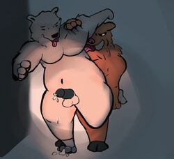 anal anthro armpit_licking bear boar boarball gay licking male male_anal male_only mammal penetration porcine spotlight tongue tongue_out yaoi