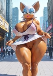 ai_generated anthro bat big_breasts rouge_the_bat sonic_(series) surikat wide_hips