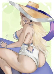 arialla_draws ass_focus bubble_ass bubble_butt emma_frost emma_frost_(marvel_rivals) emma_frost_(white_wave_queen) marvel marvel_rivals x-men
