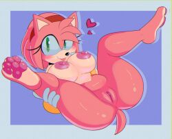 amy rose from sega by apinkgrape