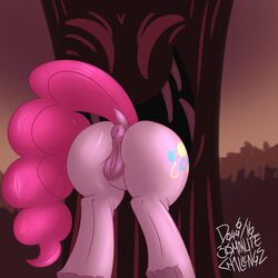 1girls 2016 accidental_exposure accidentally_stuck animal_genitalia anus ass cutie_mark dock dogg equine equine_pussy exposed exposed_anus exposed_ass exposed_pussy female female_only femsub feral friendship_is_magic horse large_ass mammal my_little_pony nude outside pink_tail pinkie_pie_(mlp) pussy solo stuck stuck_in_tree tree