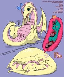 3_toes anus armor blush claws clitoris closed_eyes dragon dragonification drjavi duo equine feet female feral horn internal larger_female lying macro male mammal micro my_little_pony paws pussy size_difference sleeping smaller_male spread_legs spreading straight toes unbirthing unicorn vore wet wings