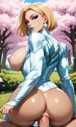 1boy 1boy1girl 1girls ai_assisted ai_generated anus armor ass bare_breasts bare_thighs blonde_hair blue_eyes breasts cherry_blossoms disney earrings emma_frost emma_frost_(marvel_rivals) eyebrows eyelashes eyeliner eyeshadow female female_penetrated from_behind hetero hi_res jewelry large_breasts lipstick long_eyelashes long_sleeves looking_at_viewer looking_back makeup male male/female male_penetrating_female marvel marvel_comics marvel_rivals mascara narrow_waist nipples outdoors penis penis_in_pussy petals petite petite_body petite_female pink_nipples pov pussy realistic rear_view reverse_cowgirl_position sex sex_from_behind shiny_skin short_hair solo_focus vaginal vaginal_penetration vaginal_sex veins veiny_penis waifufamily wide_hips