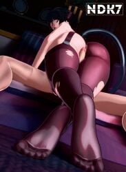 1boy 1girls 3d 3d_animation animated bed big_ass black_hair cum cum_on_penis cumshot female female_on_top hoyoverse jane_doe_(zenless_zone_zero) jiggling_ass kgf_kiko light-skinned_female light-skinned_male light_skin long_video longer_than_one_minute male male_moaning mihoyo ndk7 nude nude_male opennsfwsp rat_ears rat_tail sound stockings tagme thick_thighs thigh_sex torn_legwear vertical_video video zenless_zone_zero