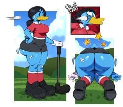 2d 2d_(artwork) 2d_artwork ass ass_view avian bandage bird curvaceous curvaceous_body curvaceous_female curvaceous_figure curves curvy curvy_body curvy_female curvy_figure curvy_hips female golf golf_ball golf_club sssonic2 stunned super_battle_golf thick thick_ass thick_hips thick_legs thick_thighs thighs wide_ass wide_hipped_female wide_hips wide_thighs