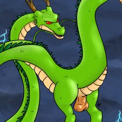 2016 balls dragon dragon_ball dragon_ball_z hi_res male male_only shenron solo zekromlover