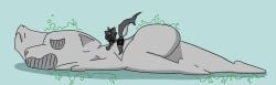 absurd_res anthro belly big_belly digestion digestion_noises duo eviltoaster eviltoaster05 femboy femboy_pred happy hi_res lying machine macro macro_prey male on_front protogen size_difference smaller_pred struggling struggling_prey unknown_species unwilling_prey vore