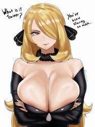 cynthia (pokemon) from nintendo by witlessfrawn