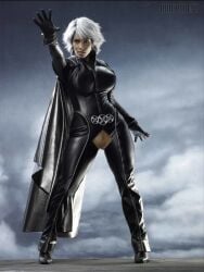 halle_berry marvel marvel_comics ororo_munroe storm_(halle_berry) storm_(x-men) white_hair x-men:_the_last_stand