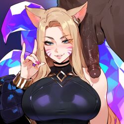 ahri from league of legends by justgens