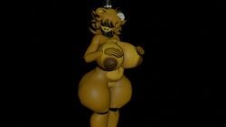 3d bustanut469 female five_nights_at_freddy's fnia golden_freddy_(fnaf) golden_fredina_(cally3d) large_ass large_breasts tagme thick_thighs