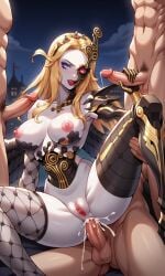 1girls ai_generated anal anal_insertion anal_sex anal_sex ass big_ass big_breasts blonde_hair blue_eyes breasts demon demon_girl exposed exposed_ass exposed_breasts exposed_pussy female female_only gangbang large_ass large_breasts long_hair megami_tensei moon multiple_boys multiple_penetration naamah_(megami_tensei) night nipples nude nude_female pussy shin_megami_tensei shin_megami_tensei_v shin_megami_tensei_v:_vengeance single_mechanical_eye stable_diffusion wings