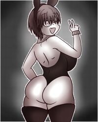 anime big_ass big_breasts bunny_ears bunnysuit fanart manga_style niloplantita uzaki-chan_wa_asobitai! uzaki_hana