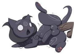 2026 anal anal_penetration anus balls bestiality black_body black_fur blush bodily_fluids butt dark-skinned_male duo erection felid feline feral feral_penetrated foreskin fur genderswap_(ftm) genitals hi_res human human_on_feral human_penetrating human_penetrating_feral interspecies lucy_(mewgenics) male male/male male_penetrated male_penetrating male_penetrating_male mammal open_mouth pata pawpads paws penetration penile penile_penetration penis penis_in_ass rule_63 sex simple_background sweat