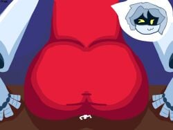 1girls ass big booty butt buttocks female giant giantess gigantic huge only v_(murder_drones) y/n y/n_(your_name)