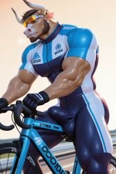ai_generated big_ass big_balls big_penis bovine bovine_penis furry gay horsecock muscle yaoi