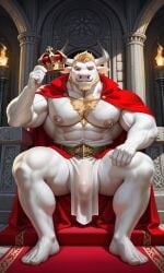 ai_generated big_ass big_balls big_penis bovine bovine_penis furry gay horsecock muscle yaoi
